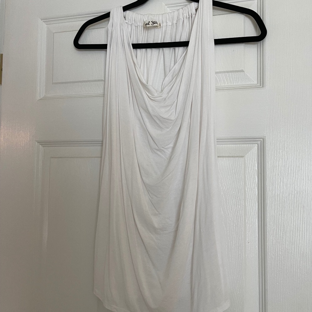 Michael stars cowlneck blouse white size OS